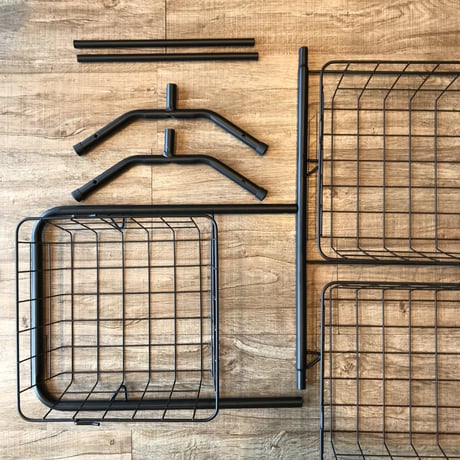 BASKET RACK 3ST / バスケットラック3段 / WHITE , BLACK / H103cm