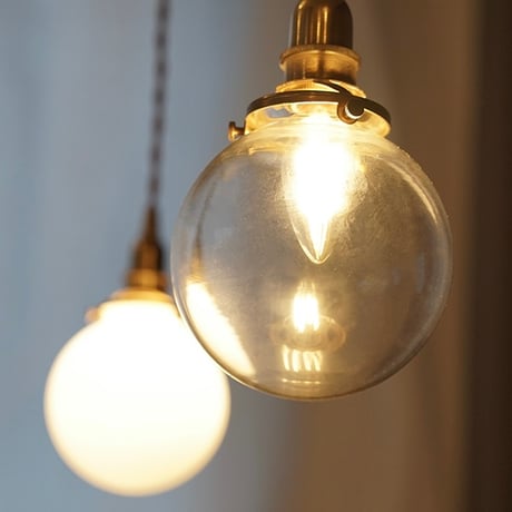 AXCIS.INC mini glass round shade / clear , round / ラウンドガラスシェード  / 壁付け照明 / ルームランプ / TYPE B タイプB