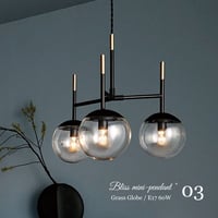 Bliss mini-pendant 3 / ガラスペンダントライト / リビング ダイニング 照明 / 電球選択 / AW-0603z  / ARTWORK  STUDIO