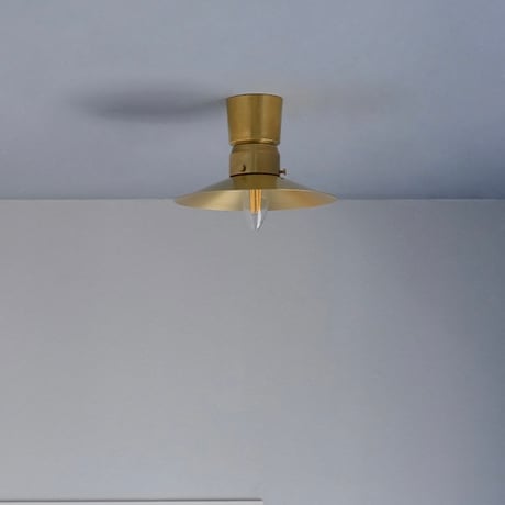 BRASS CEILING LIGHT  E17 / シンプルで美しい真鍮ボディのシェードの取り付けできるシーリングライト
