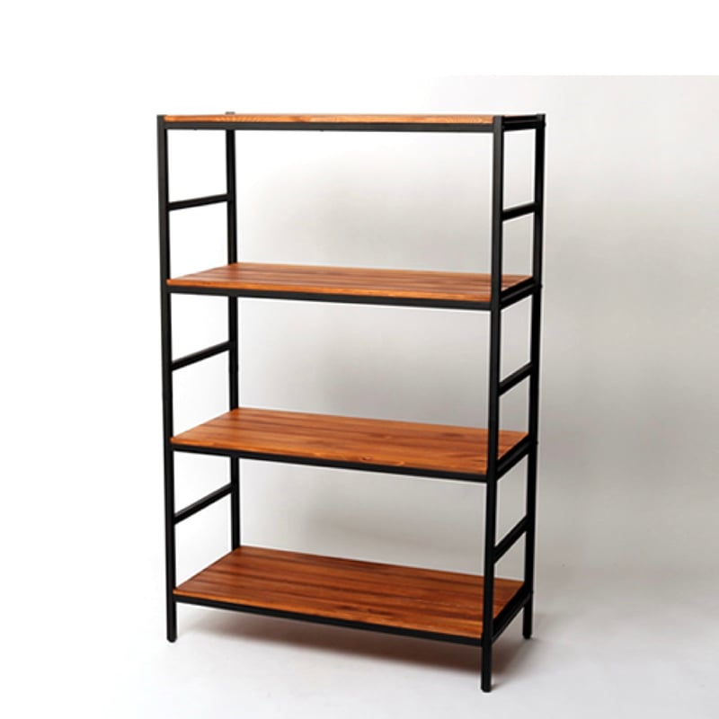 IRON × WOOD RACK04 / 棚板が可動式の4段シェルフ / 4段ラック /