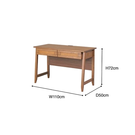RUBBER WOOD RETRO DESK 110 / 幅110×奥行50×高さ72cm