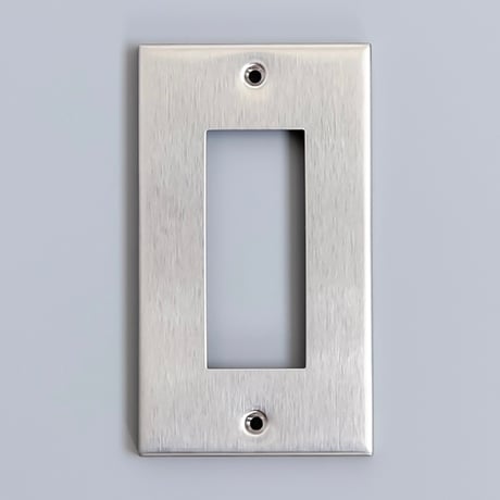 SWITCH PLATE / シンプルで美しい質感のコンセントプレート / STAINLESS , BRASS
