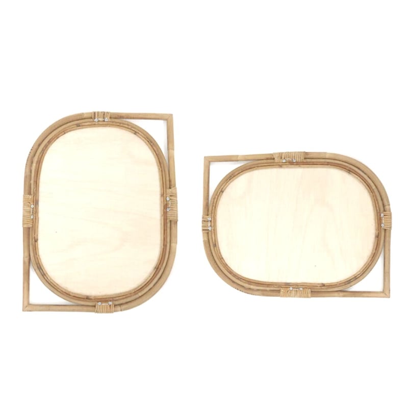 【ヴィンテージ】✴︎特大ラタンの壁掛けミラー✴︎ ACTUS - ラタン ウォールミラー ヴィンテージ アンティーク 鏡