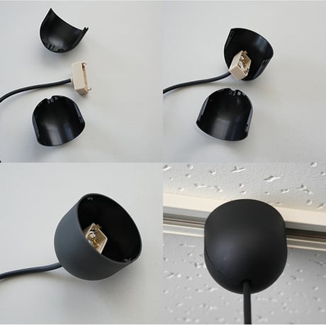 PENDANT LIGHT 60 / 150 / 優雅で上品なフォルムが目を惹くガラスペンダント照明 / LED電球 選択 / GOLD , BLACK / Flora