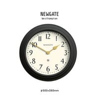 NEWGATE  Westhampton / ウエストハンプトン / GY / BLACK φ500×D65mm 掛け時計