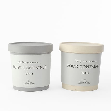 CANISTER 02 / セット / アイスクリームカップを連想させるエコなキャニスター / IVORY , GRAY