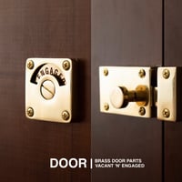 BRASS DOOR PARTS / ドアラッチ / 表示錠 / VACANT(空室) ENGAGED(使用中)