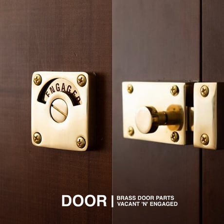BRASS DOOR PARTS / ドアラッチ / 表示錠 / VACANT(空室) ENGAGED(使用中)