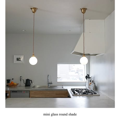 AXCIS.INC mini glass round shade / clear , round / ラウンドガラスシェード  / 壁付け照明 / ルームランプ / TYPE B タイプB