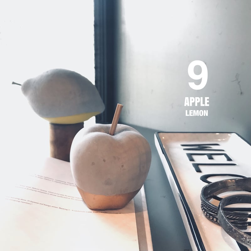 コンクリート フルーツのアートオヴジェ / ペーパーウエイト / Steven