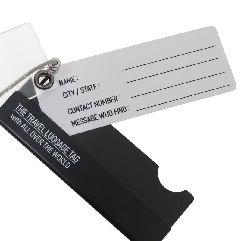 ALUMINUM TRAVEL LUGGAGE TAG / アルミナムトラベルラゲッジタグ /