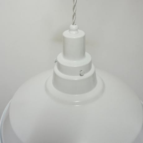 ALUMINUM SHADE PENDANT LIGHT 02  / 軽くて丈夫なアルミシェードのペンダントライト / シーリングカバー付き / LED電球 選択 / WHITE , BLACK