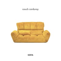 couch sofa corduroy / カウチソファ / 座り心地の良い横たわれる2人掛けソファ / コーデュロイソファ / マスタード , グレー , カーキ