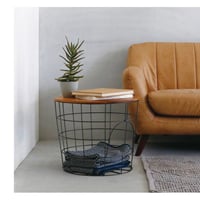 IRON × WOOD basket TABLE / ペットの隠れ家にもなるアイアンのバスケット テーブル
