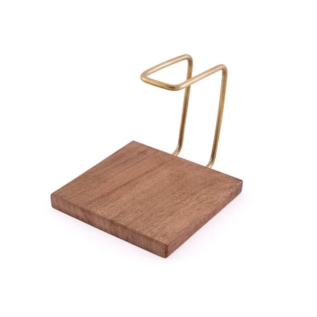 BRASS kitchen paper holder / 木とBRASSの組み合わせがシンプルでありながらも美しいデザインを生み出すキッチンペーパーホルダー / 裏面 マグネット / 2個セット品
