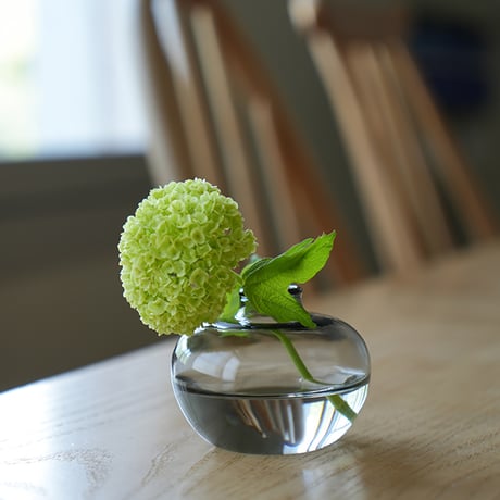 GRASS VASE INCENSE 'N' FLOWER / インセンスホルダーとフラワーベース。ふたつの役割を持つアイテムガラスベース / Clear , Green , Gray , Umber
