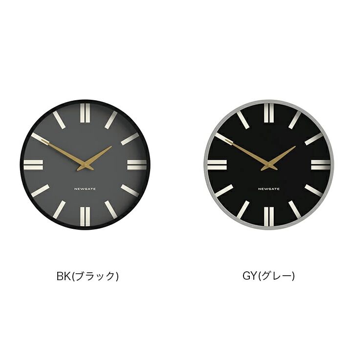NEW GATE / Plaza - WALL CLOCK / GRAY , BLACK /