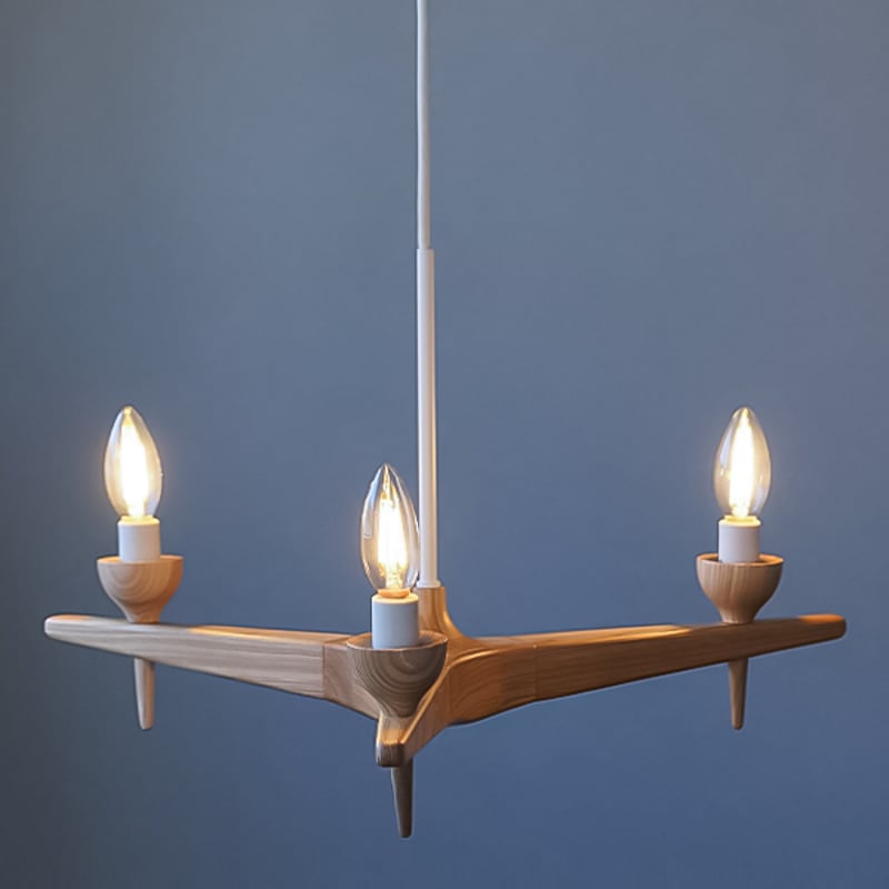 slöjd WOOD CHANDELIER / スロイド ウッドシャンデリア ライト/ E1