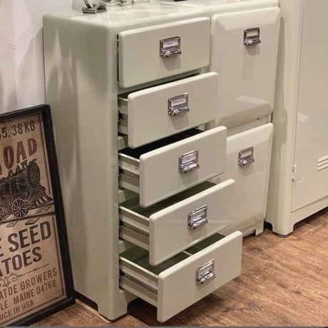 5 DRAWERS  CHEST / RAW , IVORY / ドロワーチェスト / リビング収納 / キッチン収納 / 洗面所 / 書類収納 書類入れ / 引出し/ 工具入れ