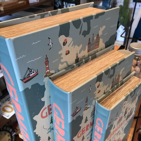 Germany ART BOOK BOX / 大中小 3個セット / 小物収納 / エイドボックス 薬箱