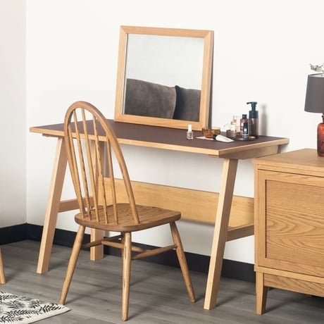 linoleum / OAK DESK / デスク / 100cm幅のデスク / リノリウム 全2色 グリーン , バーガンディ / 天然木