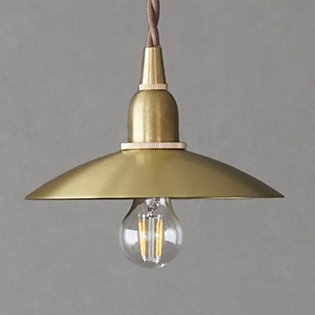 BRASS PENDANT 02 / ブラスシェード + ペンダントライト灯具 60cmセット / E17 / ダイニング照明 リビング照明 キッチン照明 / シンプル モダン