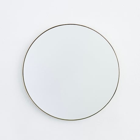BRASS ROUND MIRROR 320 / 上質さをプラスして空間全体の完成度を上げてくれる真鍮ミラー / φ32cm