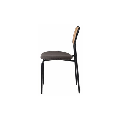 RATTAN NATURAL STEEL fabric chair / BEIGE , GRAY / ダイニングチェア / ナチュラル / シンプルモダン