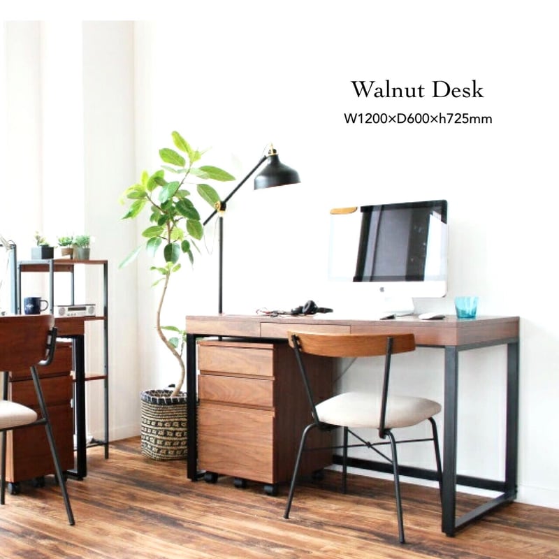 Deann　訳あり  引き出し付き デスク Walnut Desk Deann様専用 訳あり 引き出し付き デスク Walnut Desk