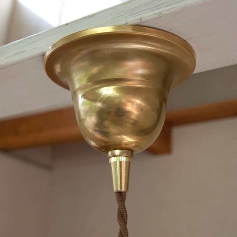 E17 / AXCIS.INC ペンダントライト真鍮灯具 150cm / E17用 BR 15