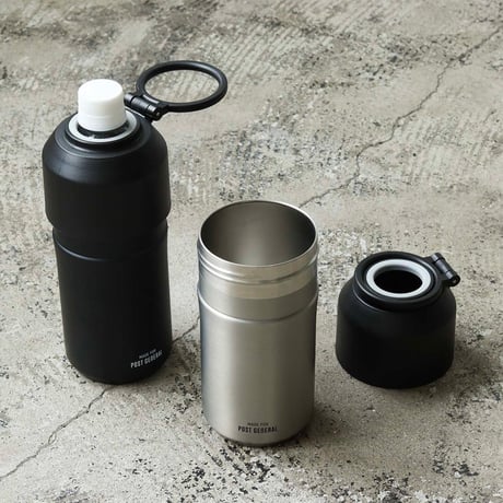 ペットボトルホルダー / ダブルウォール 保冷・保温ホルダー / BLACK , STEEL GRAY