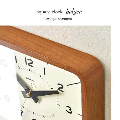 Holger wall clock / sweepmovement / ウォールクロック / 掛け時計 置時計