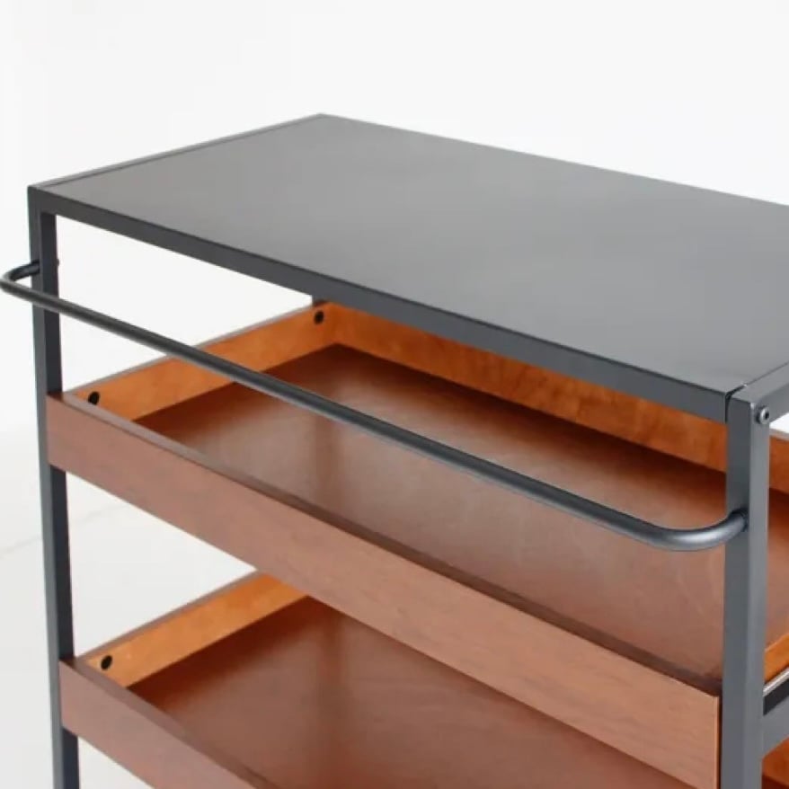 walnut × steel WAGON SHELF / 収納ワゴン / ラック / キッチ