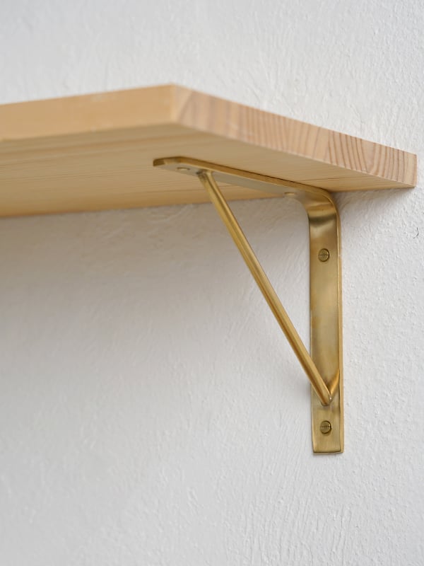 BRASS SHELF / 棚受け/ 2本セット / 150 . 200 . 250 / 真鍮