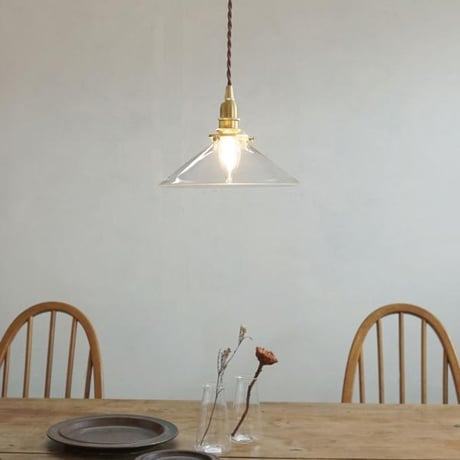 AXCIS GRASS × BRASS PENDANT LIGHT / E17 真鍮灯具 / シーリングカバー付属 / ガラスシェード / タイプ A