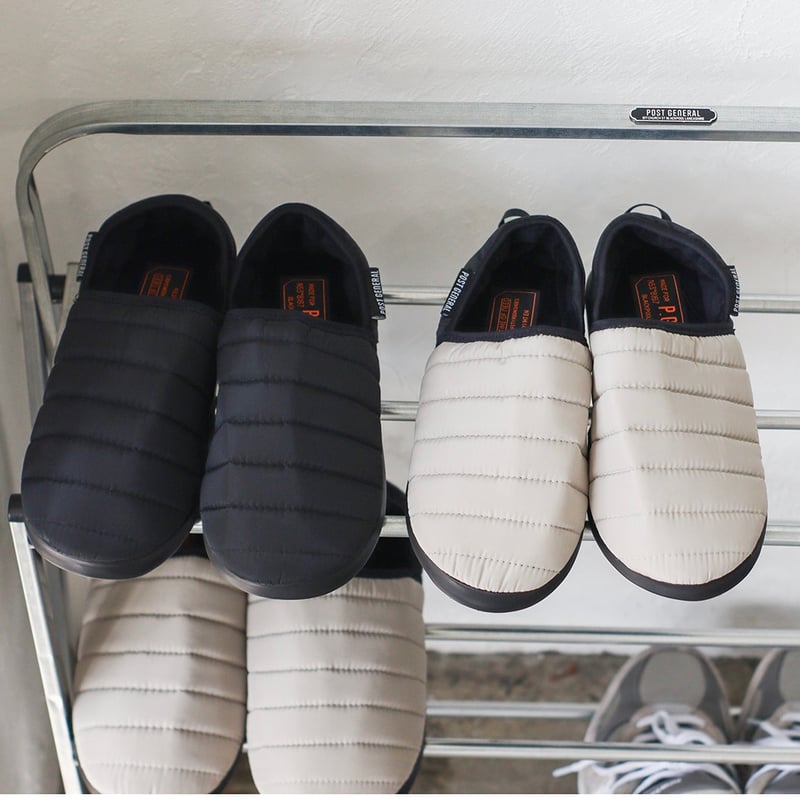 FOLDABLE SHOES RACK / ZINC , BLACK / HAMMERTONE