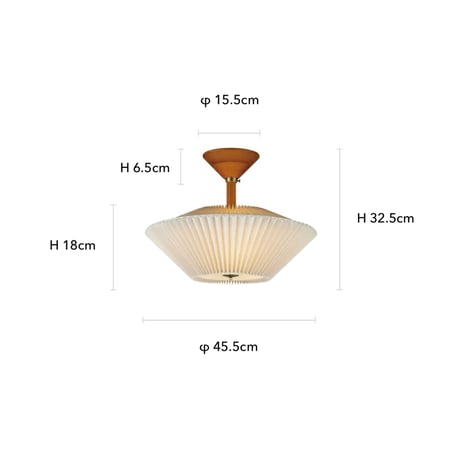 CEILING LIGHT / 3灯シーリングランプ / Luhta / ナチュラルであたたかみのある素材感のシーリングライト / E26 LED電球