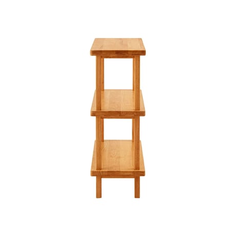 WOOD SHELF / 空間にやさしい深みをもたらすミディアムトーンの木製シェルフ / 3段シェルフ , 4段シェルフ
