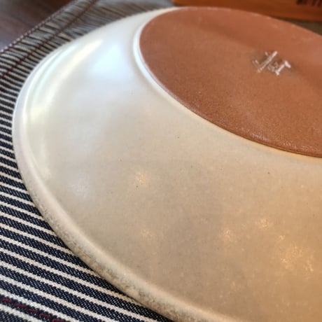 落ちついた素焼きの素材感のカレーとパスタのお皿 / PURE MAT PLATE / AXCIS  / お皿 ※ペア 2皿セット / 陶器食器