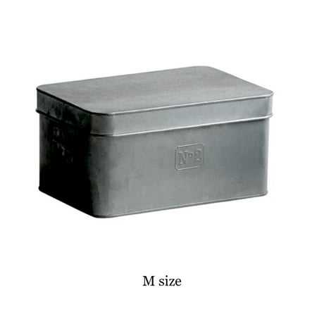 3SIZE BOX SET  / ブリキ素材のナンバリングボックス / S , M , L ⚫︎3サイズセット