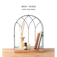 IRON × WOOD WINDOW FRAME SHELF / クラシックやヴィンテージな魅力がある飾り棚