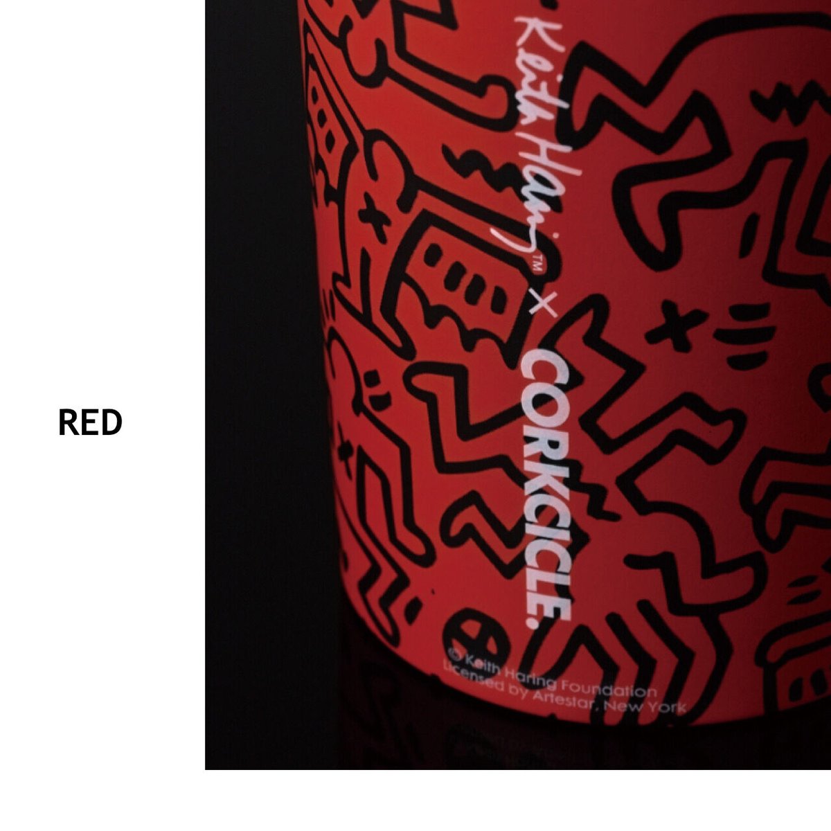 キースヘリング　コラボ　マグボトル　マイボトル 保冷保温 ステンレスボトル ［ Keith Haring×CORKCICLE / CANTE