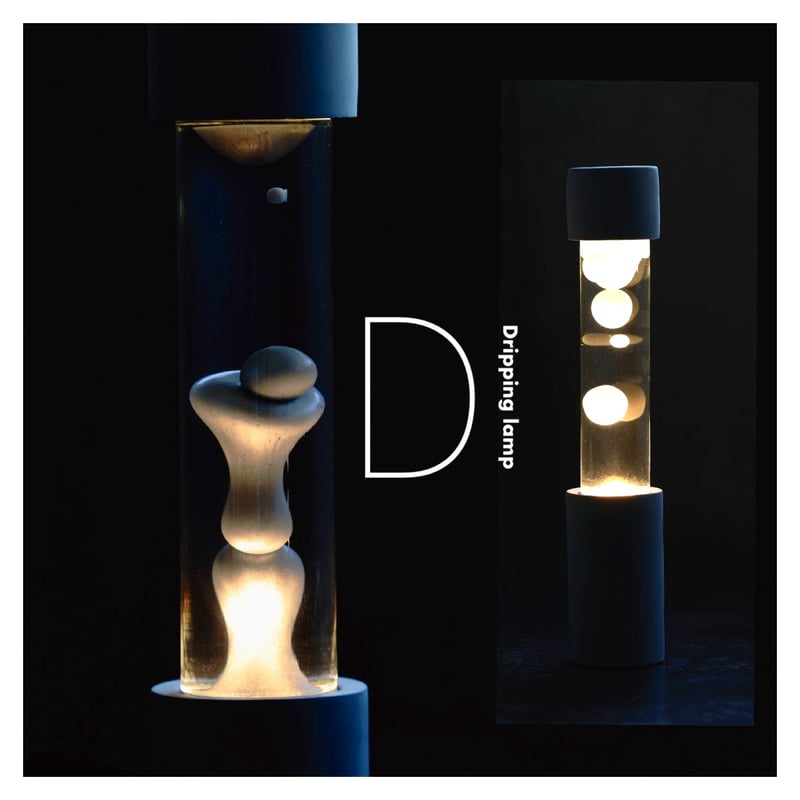 Dripping Lamp / コンクリートベース / 流動的な癒しの間接照明