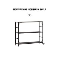 LIGHT-WEIGHT IRON MESH SHELF / ライトウェイトアイアンメッシュシェルフ 3TIERED / 3段シェルフ/ インダストリアル