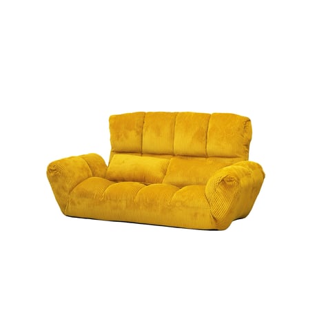 couch sofa corduroy / カウチソファ / 座り心地の良い横たわれる2人掛けソファ / コーデュロイソファ / マスタード , グレー , カーキ
