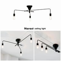 CEILING LIGHT Narost / ミニマルで無機質がおしゃれな可動式シーリングライト / リビング照明 シーリング 天井照明 / アンティークインテリア / インダストリアル