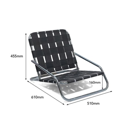 INDUSTRIAL TERRACE CHAIR / BLUE mix , RED mix , BLACK  / フォールディングローチェア