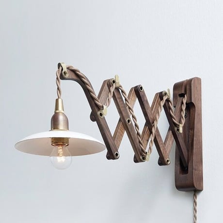 中間スイッチ付ソケットコード / E17 プラグタイプ  / コードの長さは約2m50cm / AXCIS  HS2389 /  Wood Bracket BOON