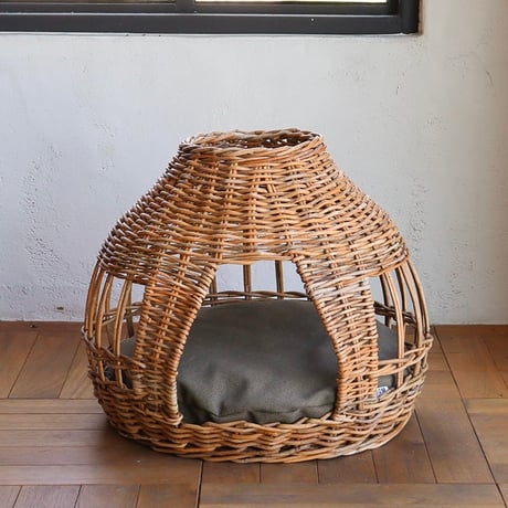 CAT HOUSE ONION BY THE AROROG / ラタンで編んだユニークな可愛いフォルムのキャットハウス  / BY THE AROROG / GROOM